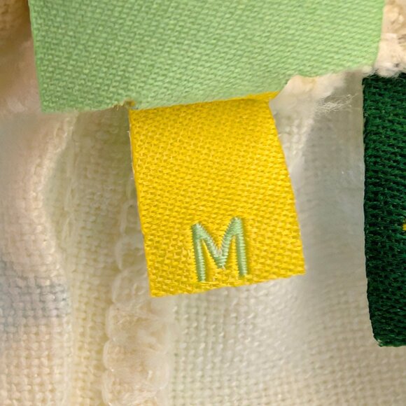 Farm Rio Womens Size M White Blue Tropical Parrots Linen Blend High Rise Shorts - Picture 8 of 9